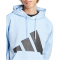 adidas Essentials Big Logo Hoodie Herren IN6153 - glow blue/black M