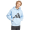 adidas Essentials Big Logo Hoodie Herren IN6153 - glow blue/black M