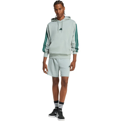 adidas Essentials 3-Streifen French Terry Sweatshorts Herren KD4872 - wonder sage/collegiate green M