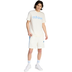 adidas Essentials 3-Streifen French Terry Sweatshorts Herren KC0892 - off white/ray blue S