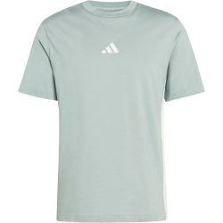 adidas Essentials 3-Streifen Single Jersey T-Shirt Herren KD4866 - wonder sage/white XS