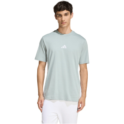 adidas Essentials 3-Streifen Single Jersey T-Shirt Herren KD4866 - wonder sage/white XS