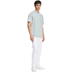 adidas Essentials 3-Streifen Single Jersey T-Shirt Herren KD4866 - wonder sage/white XS