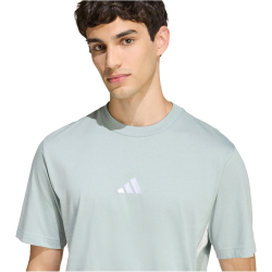 adidas Essentials 3-Streifen Single Jersey T-Shirt Herren KD4866 - wonder sage/white XS