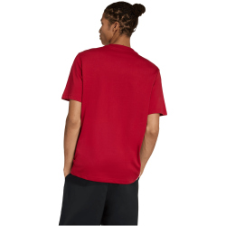 adidas Essentials 3-Streifen Single Jersey T-Shirt Herren KD4865 - active maroon/white L