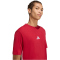 adidas Essentials 3-Streifen Single Jersey T-Shirt Herren KD4865 - active maroon/white L