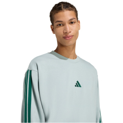 adidas Essentials 3-Streifen French Terry Sweatshirt Herren KD4874 - wonder sage/collegiate green XXL