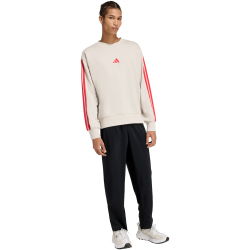 adidas Essentials 3-Streifen French Terry Sweatshirt Herren KD4873 - wonder alumina/pure ruby S