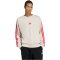 adidas Essentials 3-Streifen French Terry Sweatshirt Herren KD4873 - wonder alumina/pure ruby S