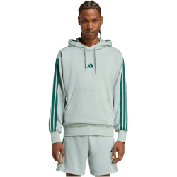 adidas Essentials 3-Streifen French Terry Hoodie Herren KD4900 - wonder sage/collegiate green M