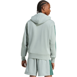 adidas Essentials 3-Streifen French Terry Hoodie Herren KD4900 - wonder sage/collegiate green M