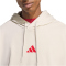 adidas Essentials 3-Streifen French Terry Hoodie Herren KC0895 - wonder alumina/pure ruby M