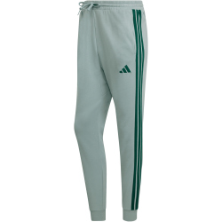adidas Essentials 3-Streifen Fleece Trainingshose Herren KD4836 - wonder sage/collegiate green XL