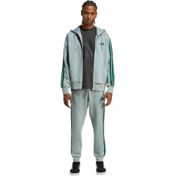 adidas Essentials 3-Streifen Fleece Trainingshose Herren KD4836 - wonder sage/collegiate green XL