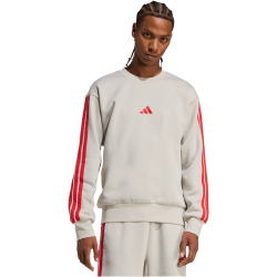 adidas Essentials 3-Streifen Sweatshirt Herren KD4839 - wonder alumina/pure ruby XXL
