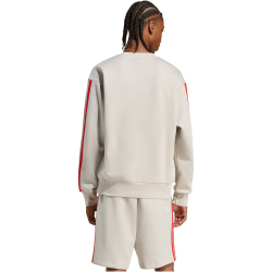 adidas Essentials 3-Streifen Sweatshirt Herren KD4839 - wonder alumina/pure ruby XXL