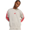 adidas Essentials 3-Streifen Sweatshirt Herren KD4839 - wonder alumina/pure ruby XXL