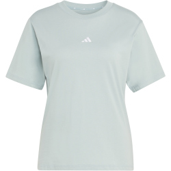 adidas Essentials Small Logo Baumwoll T-Shirt Damen KC5248 - wonder sage/white XS