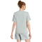 adidas Essentials Small Logo Baumwoll T-Shirt Damen KC5248 - wonder sage/white XS