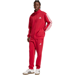 adidas Basic 3-Streifen Jogginganzug Herren KR7771 - active maroon/white S