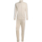adidas Basic 3-Streifen Tricot Trainingsanzug Herren KR5358 - crystal linen/white S