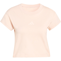 adidas Future Icons Small Logo Baby Tee T-Shirt Damen KD7756 - blush pink XS