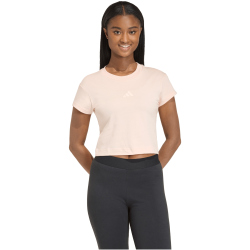adidas Future Icons Small Logo Baby Tee T-Shirt Damen KD7756 - blush pink L