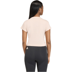 adidas Future Icons Small Logo Baby Tee T-Shirt Damen KD7756 - blush pink L