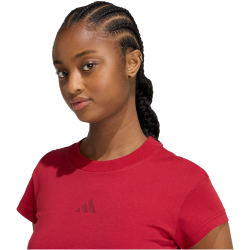adidas Future Icons Small Logo Baby Tee T-Shirt Damen KD7720 - active maroon M