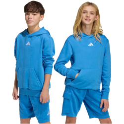 adidas Essentials Hoodie Kinder KD3382 - ray blue/white 140