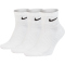3er Pack NIKE Everyday Cushioned Ankle Trainingsocken white/black 34-38