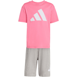adidas Essentials T-Shirt + Shorts Set Kinder KD6005 - pink fusion/white 128