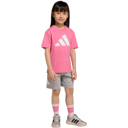 adidas Essentials T-Shirt + Shorts Set Kinder KD6005 - pink fusion/white 128
