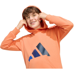 adidas Essentials Hoodie Kinder KD8456 - dusky orange/team royal blue/dark blue/aurora ink 140