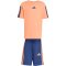 adidas Essentials 3-Streifen T-Shirt + Shorts Set Kinder KC6148 - dusky orange/dark blue 116