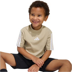 adidas Essentials T-Shirt Kinder KC6107 - wonder cargo/white 116