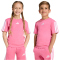 adidas Essentials T-Shirt Kinder JV7351 - pink fusion/white 110