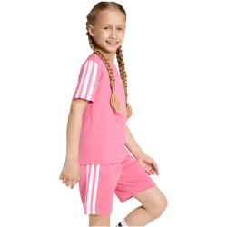 adidas Essentials T-Shirt Kinder JV7351 - pink fusion/white 116