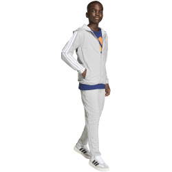 adidas Essentials Trainingsanzug Kinder KE0992 - medium grey heather/white 152
