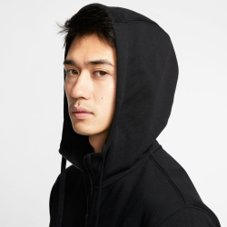 NIKE Sportswear Club French Terry Kapuzenjacke black/white XS