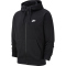 NIKE Sportswear Club French Terry Kapuzenjacke black/white XS