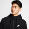 NIKE Sportswear Club French Terry Kapuzenjacke black/white XS