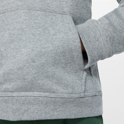 NIKE Sportswear Club Fleece-Kapuzenpullover Kinder carbon heather/white XS (122-128 cm)