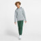 NIKE Sportswear Club Fleece-Kapuzenpullover Kinder carbon heather/white XS (122-128 cm)