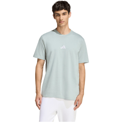 adidas Essentials Small Logo Single Jersey T-Shirt Herren KC0903 - wonder sage/white S