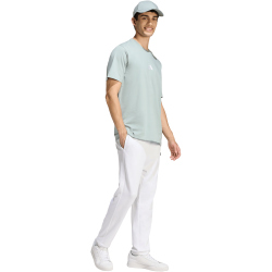 adidas Essentials Small Logo Single Jersey T-Shirt Herren KC0903 - wonder sage/white S