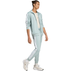 adidas 3-Streifen Tricot Regular Tapered Trainingshose Herren KC1371 - wonder sage/white S