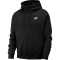 NIKE Sportswear Club Fleece Kapuzenjacke black/white XS
