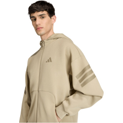 adidas Future Icons 3-Streifen Kapuzenjacke Herren KD5230 - wonder cargo M