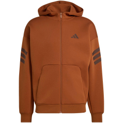 adidas Future Icons 3-Streifen Kapuzenjacke Herren KD5229 - dusky bronze S